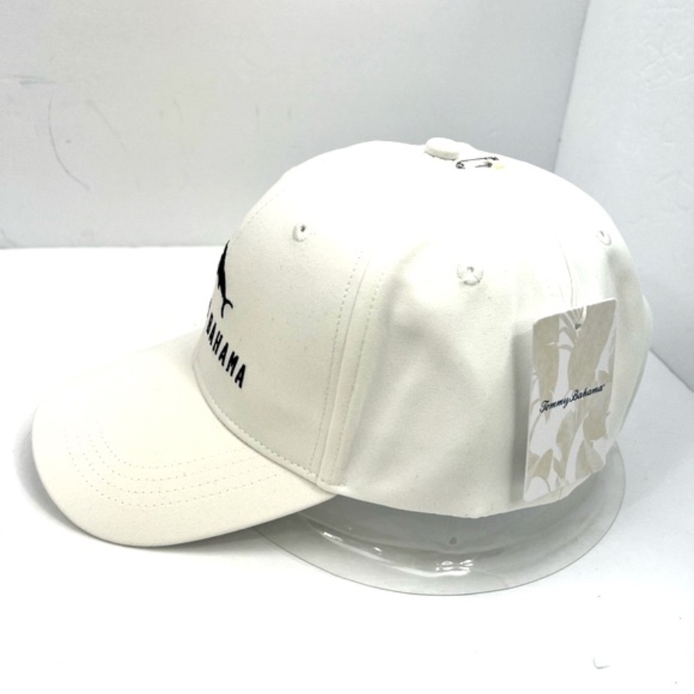 TOMMY BAHAMA CAP HAT, WHITE, BAJA MARGARITA RECIPE INSIDE, LOGO IS EMBROIDERED - Picture 4 of 13